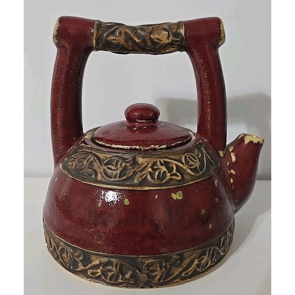 Pier‎ 1 Imports Shanghai Teapot Stoneware Asian Earthenware